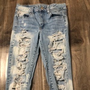 American eagle high rise right jeans
